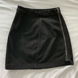 FREE PEOPLE Black Mini Skirt